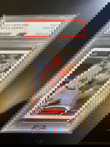 2012 topps mini Bryce Harper psa 10