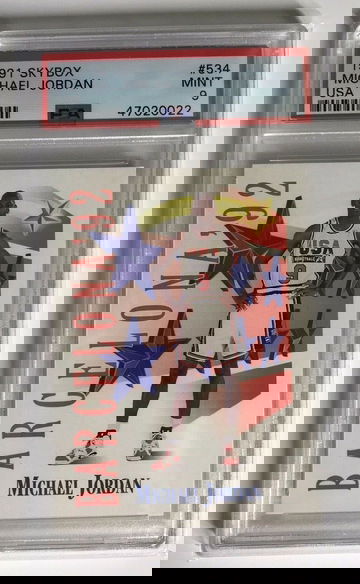 1991 Skybox Dream Team USA Michael Jordan #534 PSA 9 Mint