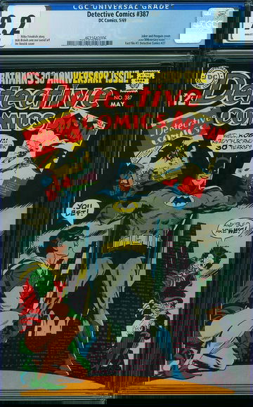 DETECTIVE COMICS #387, CGC 9.2 NM-