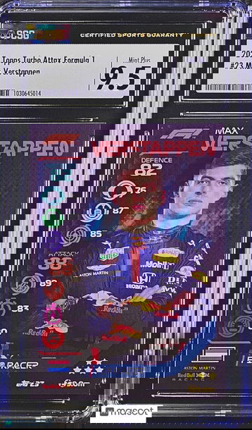 POP 1 No 10 CSG 9.5 RC Max Verstappen 2020 Topps Turbo Attax F1 Rookie Formula 1