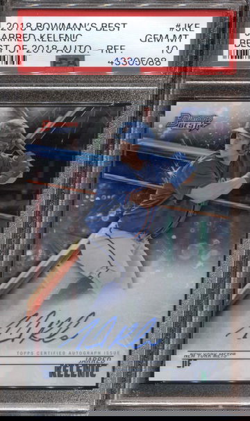 JARRED KELENIC 2018 BOWMAN'S BEST REFRACTOR AUTO PSA 10