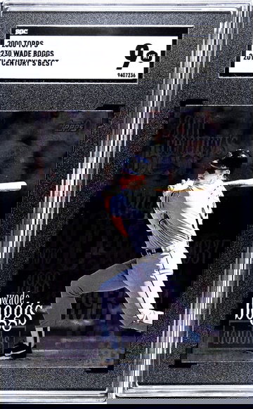 2000 TOPPS WADE BOGGS 20TH CENTURY'S BEST #230 SGC 9