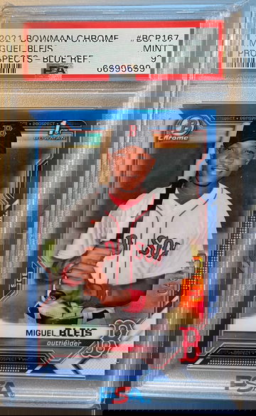 Miguel Bleis 2021 Bowman Chrome True Blue Refractor /150 