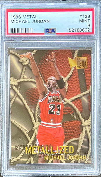1996 Metal Michael Jordan PSA 9