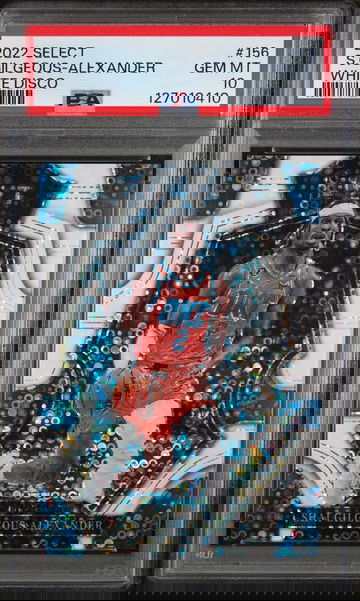 2022 Panini Select White Disco Prizm Shai Gilgeous-Alexander #156 /75 PSA 10