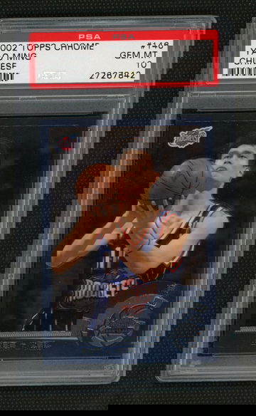 Yao Ming 2002 Topps Chrome PSA 10