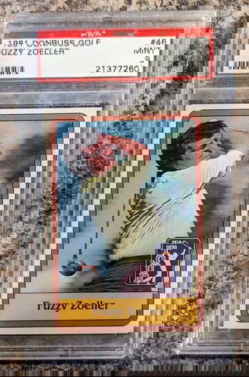 1981 Donruss Fuzzy Zoeller PSA 9 Golf