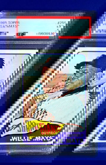1965 Topps #250 Willie Mays Giants HOF GOAT Sharp PSA 5 EX