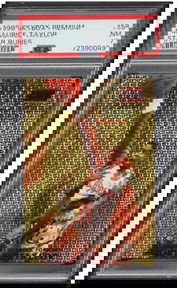 1998 Skybox Premium Star Rubies Maurice Taylor 50/50 #58 PSA 7 NRMT