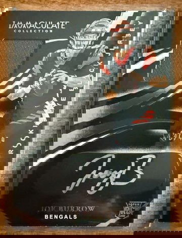 2020 Immaculate Collection Joe Burrow Rookie Eye Black Jersey Auto /49 
