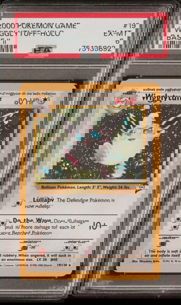 2000 Pokemon Base Set 2 Holo Wigglytuff #19 PSA 6