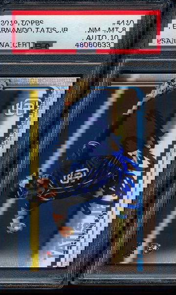 2019 Topps Fernando Tatis Jr. Autograph PSA 8 NM-MT 10 Gem Mint Auto