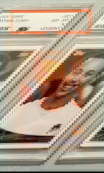 2009-10 Stephen Curry Topps PSA 8 Rookie #321