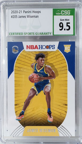 2020-21 Panini Hoops James Wiseman #205 CSG 9.5