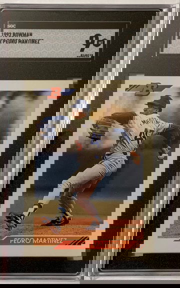 1992 Bowman Pedro Martinez Rookie SGC 9