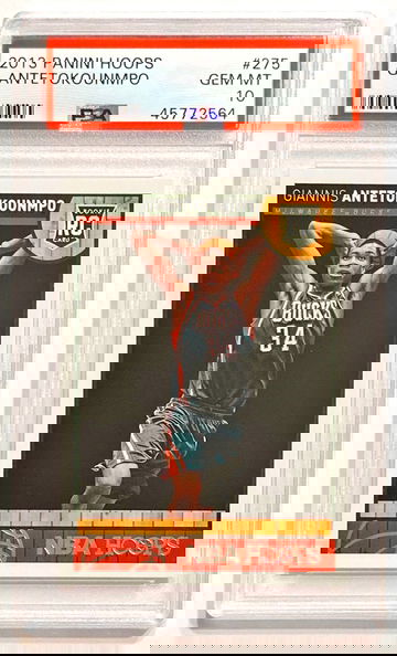 2013-14 Panini Hoops Giannis Antetokounmpo #275 Rookie PSA 10 Gem Mint