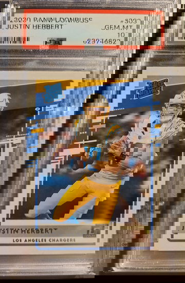 2020 Donruss Justin Herbert PSA 10