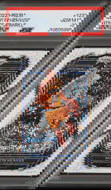 2022 Panini Prizm Austin Reaves White Sparkle PSA 10! POP 7!