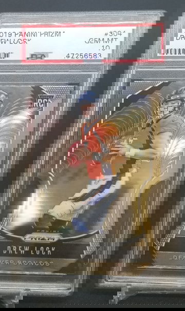 Drew Lock 2019 prizm psa 10