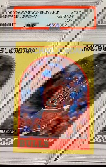 1990-91 Hoops Superstars Michael Jordan PSA 10