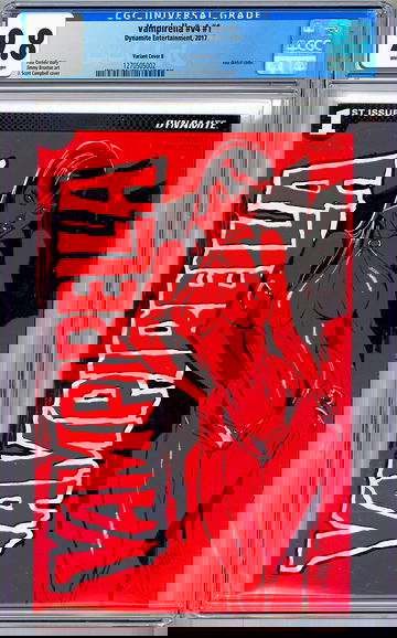 VAMPIRELLA #1 CGC 9.8 *RED SKETCH VARIANT COVER* J. SCOTT CAMPBELL DYNAMITE 2017