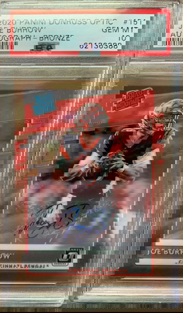 2020 Optic Joe Burrow Bronze Auto PSA 10!!!