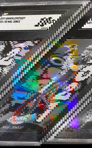 2021 Panini Certified Mac Jones Graffiti SGC 10 GEM MINT! 