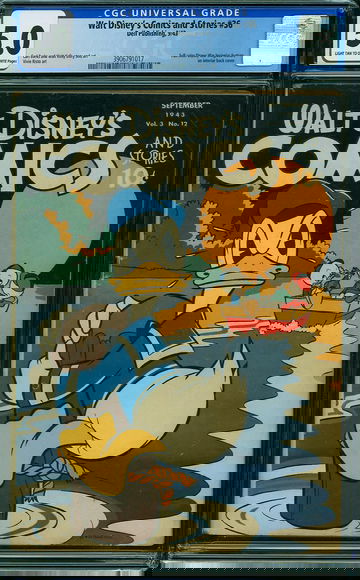 WALT DISNEY'S COMICS AND STORIES #36, CGC 5.0 VGF