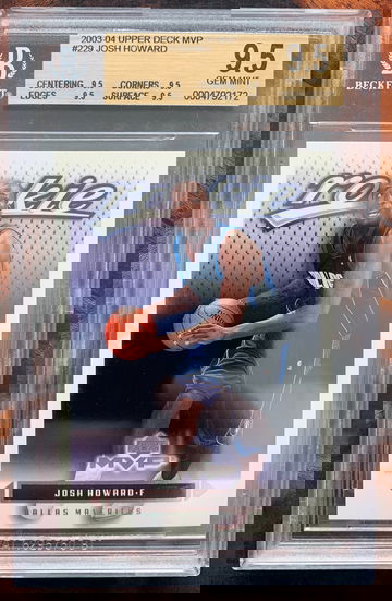 2003-04 UD MVP Josh Howard BGS 9.5 Gem Mint
