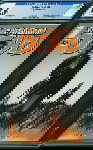 WALKING DEAD #61, CGC 9.6 NM+ -- 1st Gabriel!