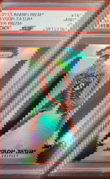 2017 Panini Prizm Jayson Tatum Silver Prizm #16, PSA 9