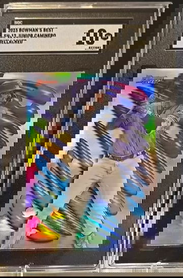 2023 Bowman’s Best Junior Caminero #SH-12 Shellacked SGC 10 Tampa Bay Rays RC