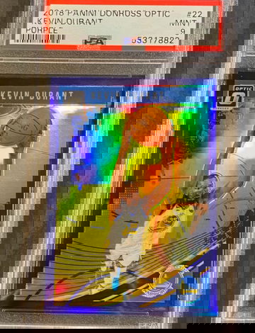 2018 Kevin Durant Donruss Optic Purple #22 PSA 9