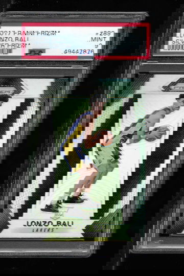 2017 PANINI PRIZM LONZO BALL SILVER PSA 9