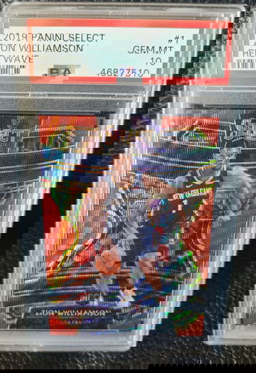 2019 Panini Select Zion Williamson Red Wave PSA 10