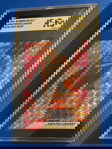 2019 PANINI MOSAIC #209 ZION WILLIMSON ROOKIE RC PINK CAMO PRIZM SGC9.5MINT+ 💪