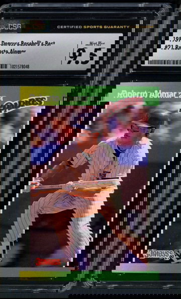 1989 Donruss Baseball's Best Roberto Alomar #21 CSG 9.5 Mint+ San Diego Padres