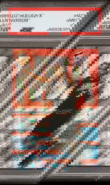 1999 UPPER DECK ALLEN IVERSON HOLOGRFX NBA 24/7 #N2 PSA 9 BK.C1.63