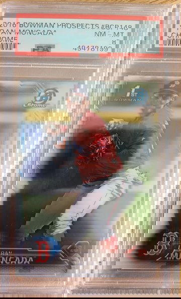 2016 Bowman Chrome Yoan Moncada PSA 8