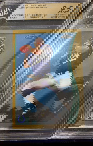 1998 Topps Chrome Peyton Manning Rookie # 165 BGS 9.5 Colts 