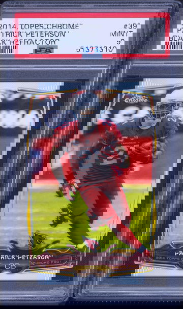 2014 Topps Chrome PATRICK PETERSON #39 Black Refractor /299 PSA 9 MINT