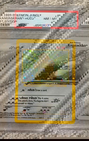 1999 Pokémon jungle kangaskhan holo 1st edition psa 8 #5/64