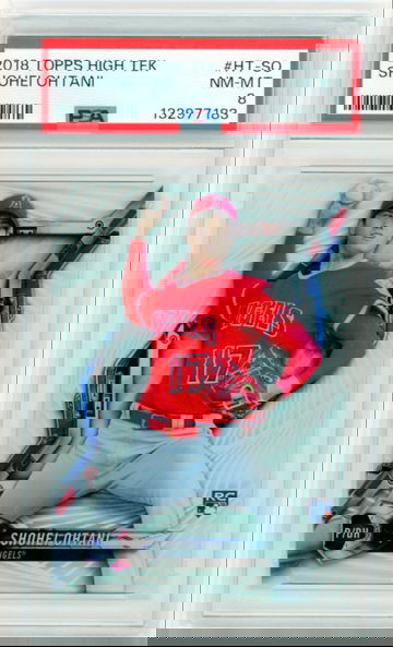 2018 Topps High Tek #HT-SO Shohei Ohtani PSA 8 NM-MT!