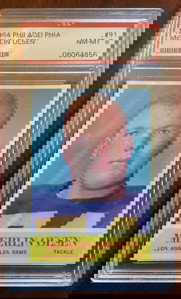 1964 Philadelphia Merlin Olsen RC #91