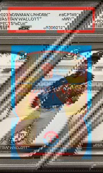 2023 Bowman Chrome Sebastian Walcott Prospects Blue Refractor #BCP189