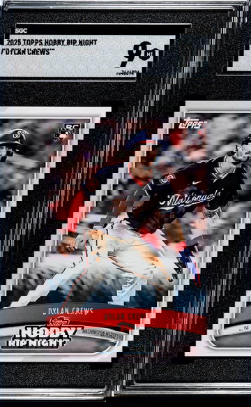 2025 Topps Hobby Rip Night #7 Dylan Crews SGC 9