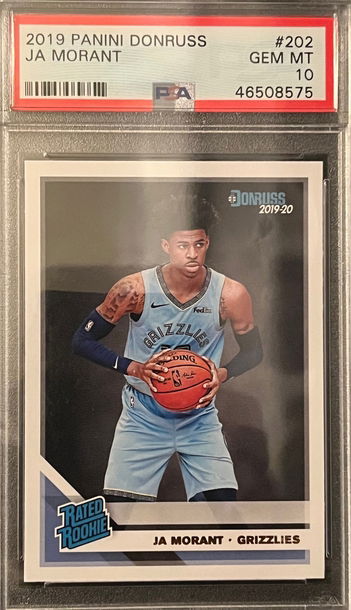 2019 Panini Donruss #202 Ja Morant Rookie RC PSA 10 GEM MINT