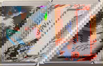 2020 Gavin Lux  2 Card Lot includes on card auto and player used material LA Dodgers