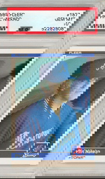 1984 Fleer Phil Niekro #187 PSA 10 P1315