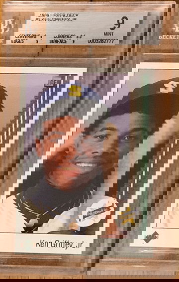 Ken Griffey Jr. Upper Deck Rookie #1 BGS9